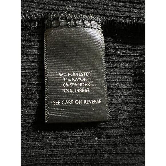 Torrid Dress Womens Large 12 Front Slit Midi Tunic Top Ribbed BodyCon Mock Neck - Picture 12 of 13